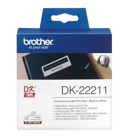 Brother Film tape brother 29 mm 15.24 m black/white Brother Film tape brother 29 mm 15.24 m black/white