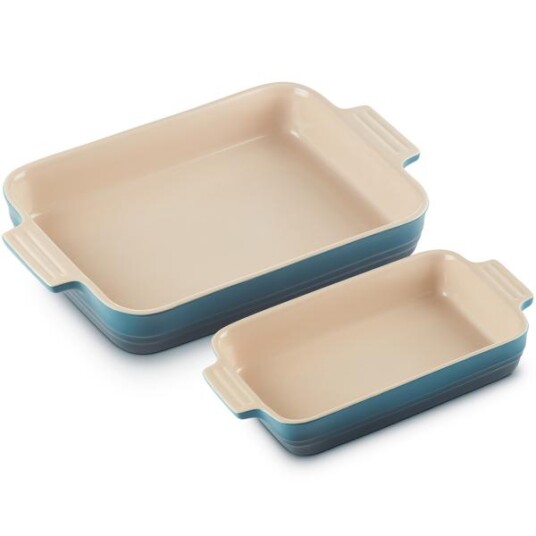 Le Creuset  Classic rektangulært fatsett 25+32 cm deep teal