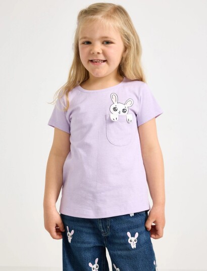 Lindex Short Sleeved Top Purple 122