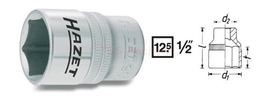 Hazet 900-34 Pipenøkkelinnsats 25,4 mm Kromvanadium Håndverktøy 52 mm Hazet 900-34 Pipenøkkelinnsats 25,4 mm Kromvanadium Håndverktøy 52 mm
