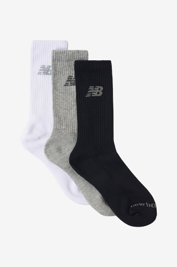 New Balance Sokker Performance Basic Crew 3 pakning Hvit New Balance Sokker Performance Basic Crew 3 pakning Hvit