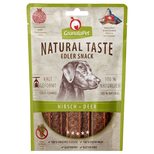 Granatapet Natural Taste Noble Snack Hjortekjøtt 90 G