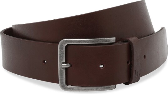 Lee Jeans Embossed Logo Belt Brown 95