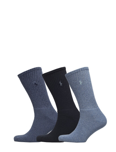 Polo Ralph Lauren Crew Sock 3 Pack Blue