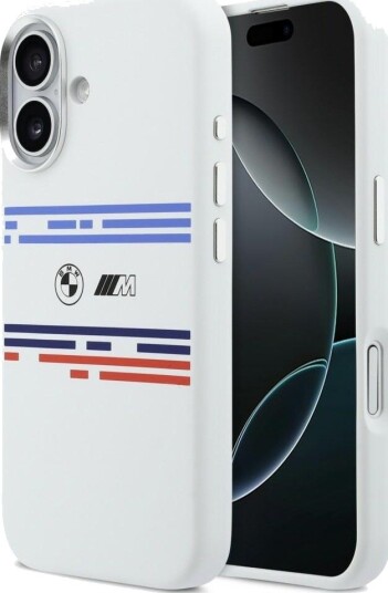 BMW M MagSafe Silikondeksel til iPhone 17 - Hvit