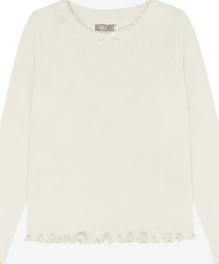 Huttelihut T Shirt Ls Rib SEEDPEARL 116