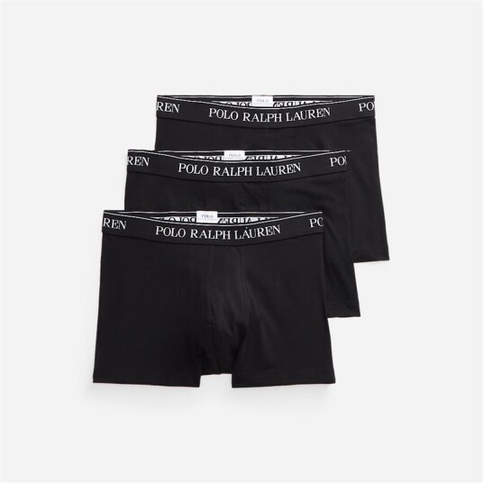 Ralph Lauren 3 Pack Boxer Trunks - Black