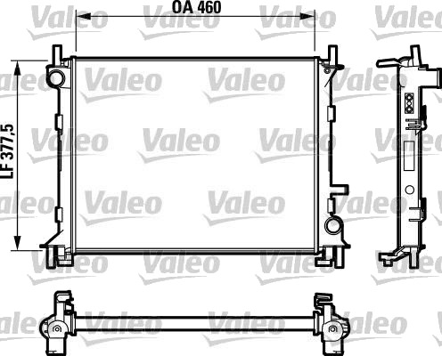 VALEO 732731 Radiator motorkjøling