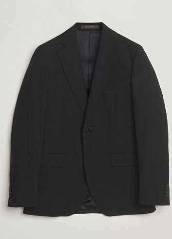 Oscar Jacobson Fogerty Wool Blazer Black