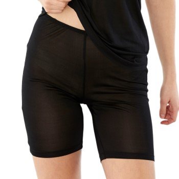 Damella Truser Silk Shorts Svart silke Large Dame