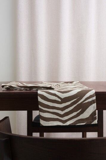 Jotex Kjøkkenhåndkle 2pakke naturvit/brun SIMBA 2192973010
