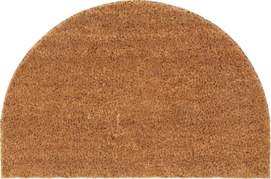 Dørmatte naturlig halvrund 40x60 cm tuftet kokosfiber 8721012224865