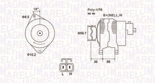 Dynamo MAGNETI MARELLI 063731901010