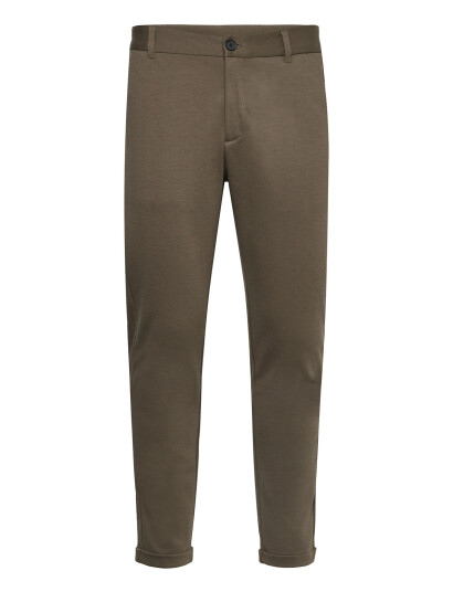 Lindbergh Superflex Knitted Cropped Pant - Brown - XXL