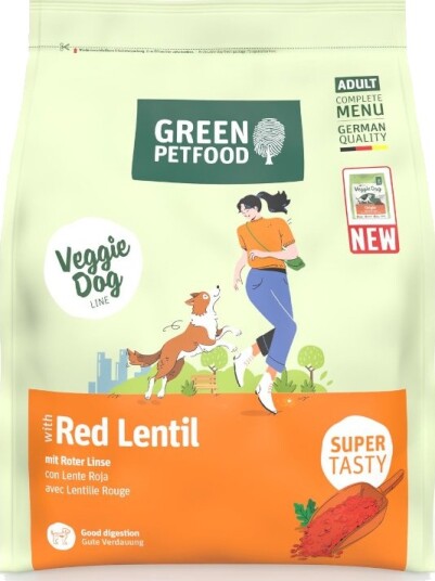 Green Petfood Tørrfôr Veggie Dog Med Røde Linser 900 G