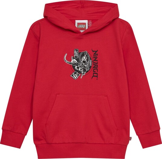 LEGO® Wear Ninjago Hettegenser   LWSian 705   Rød M  Trykk   LEGO® Wear   5 år (110)   Hettegenser
