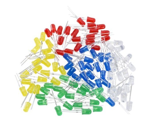 Luxorparts LED sortiment 5 mm 100 pk. Luxorparts LED sortiment 5 mm 100 pk.