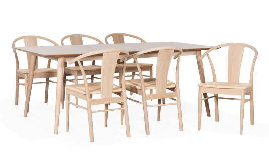 Soffadirekt MADS/GINA Spisegruppe 6 Stoler