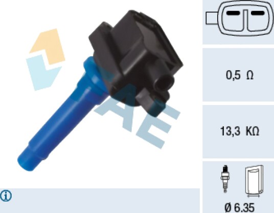 Tennspole coil FAE 80420 Tennspole coil FAE 80420