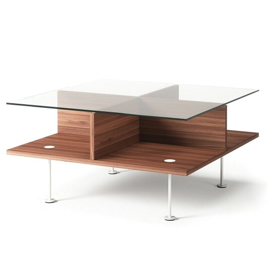 Decotique Vogue Salongbord 70x70 cm Valnøtt / Hvit