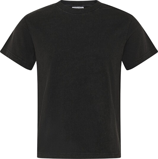 Weekday Shrunken Short Sleeved Cotton T Shirt Black M