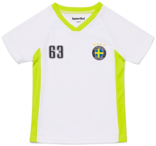 Hyperfied V-Neck Neo Logo T-Shirt Bright White 110-116
