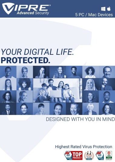 VIPRE Advanced Security - 5 Device - 1 Year - PC Windows,Mac OSX VIPRE Advanced Security - 5 Device - 1 Year - PC Windows,Mac OSX