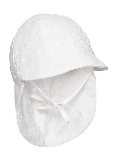 Huttelihut Summer Hat Embroidery White 2 4Y Huttelihut Summer Hat Embroidery White 2 4Y