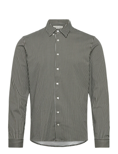 Casual Friday Cfarthur Aop Striped Jersey Shirt Green M Casual Friday Cfarthur Aop Striped Jersey Shirt Green M