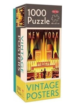Tactic Puzzle Lovers Vintage Posters New York 1000 Pcs Puzzle Tactic Puzzle Lovers Vintage Posters New York 1000 Pcs Puzzle