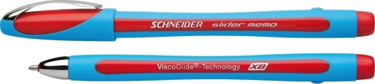 Schneider Slider Memo - Kulepenn - Rød - 1.4 Mm - Ekstra Bred
