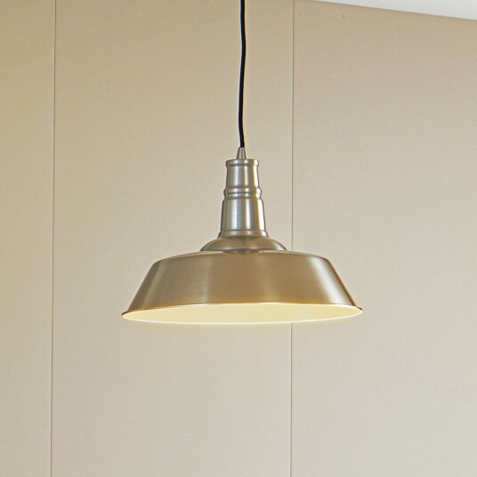 Lindby hengelampe Laylan nikkel/hvit Ø 36 cm metall Lindby hengelampe Laylan nikkel/hvit Ø 36 cm metall