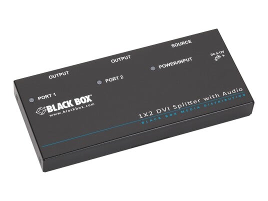 BLACK BOX video/lyd-splitter - 2 porter