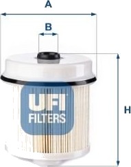 Drivstoffilter UFI 26.132.00