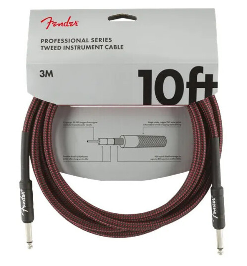 Fender Prof. Cable Tweed Red 3 m Fender Prof. Cable Tweed Red 3 m