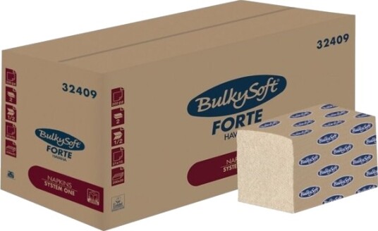 Dispenserserviet Bulkysoft Havana 2 Lags Interfold 21X16cm Sand 20 Stk. Dispenserserviet Bulkysoft Havana 2 Lags Interfold 21X16cm Sand 20 Stk.