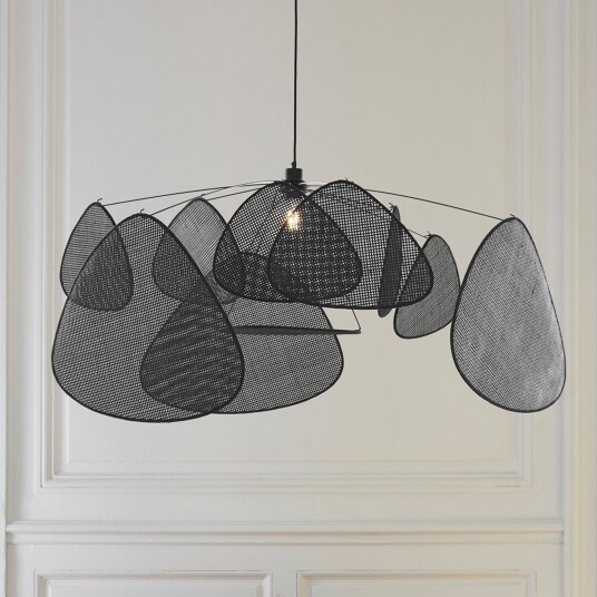 Hengelampe MARKET SET Screen XL dimmbar Svart Stue Tre Design 60 Svart