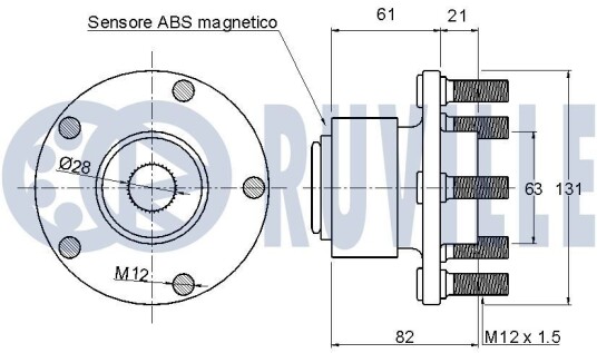 Stabilisator stag RUVILLE 925403 Stabilisator stag RUVILLE 925403