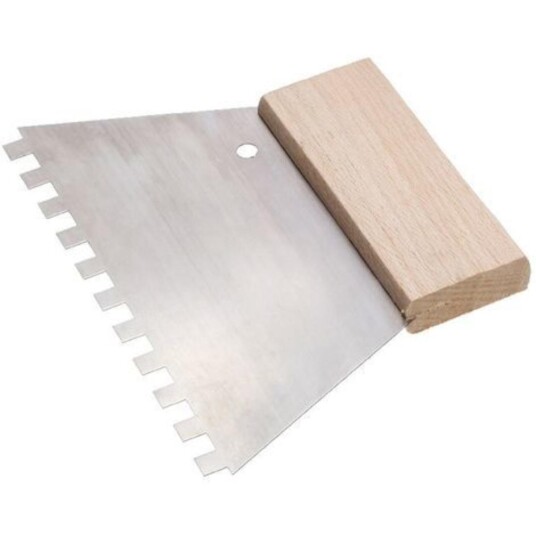 LIMSPREDER 180mm 4x4mm TENNER 10 STÅL TANNSPARKEL TREHÅNDTAK MAURERFREUND   outlet