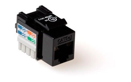 Act Cat6 Keystone Jack Unshielded Punch Down Under Black. Type: Cat6 Black Keystone Utp C6 Punchdown Bk (Td6014)