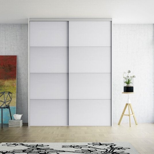 Lind Budget skyvedørsfront 62 cm hvit