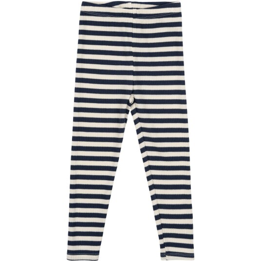 THE NEW Siblings Mood Indigo Striped Fro Uni Rib Leggings 68