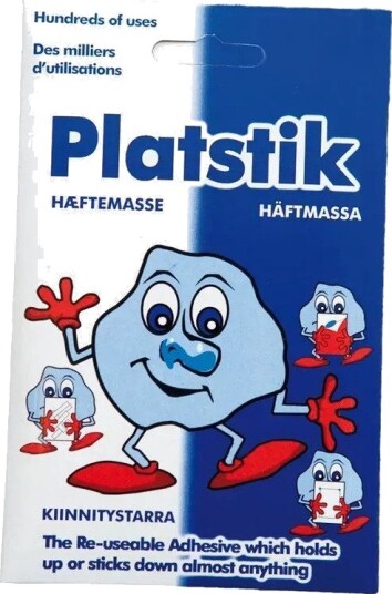Plastik Hæftemasse 60G Blå