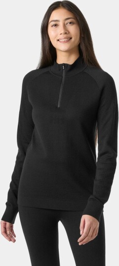 Helly Hansen Women’s Lifa® Knitevo Half-zip Svart L