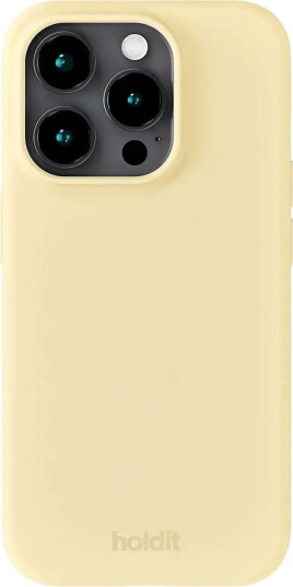 Holdit Silicone Case iPhone 15 Pro BUTTER YELLOW