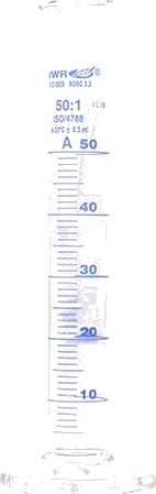 Målesylinder glass 50ml 2 stk