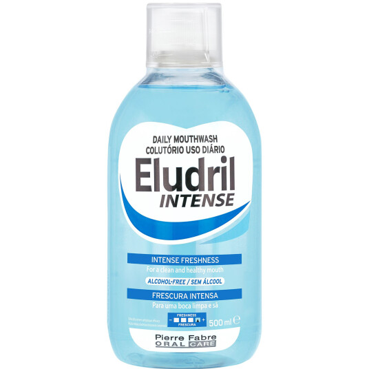 Munnvann ELUDRIL Intens Friskhet 500 ml. Munnvann ELUDRIL Intens Friskhet 500 ml.