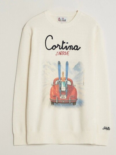 MC2 Saint Barth Heron Printed Sweater Cortina