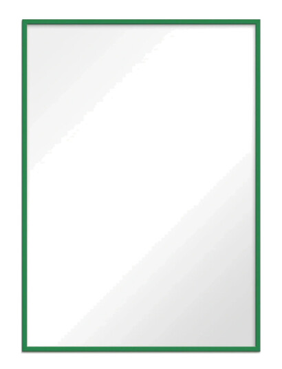 Poster & Frame Green Wood Mirror - Green - 50X70CM
