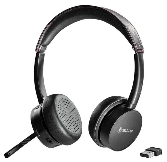 Headset Tellur Voice Pro Wireless Call Center-Headset Svart